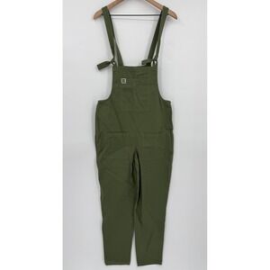 Lucy & Yak Dungaree Overalls Womens US 4 Green Organic Cotton Garden Boho NEW